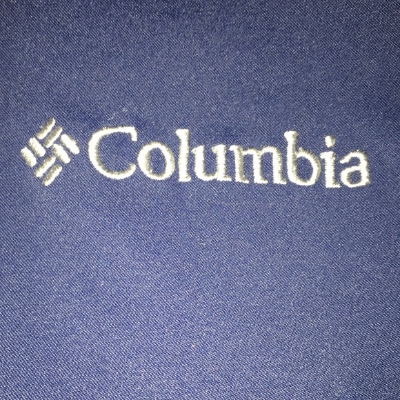 Columbia Sportswear Blue Full Zip Jacket Orange Trim Zip Pockets - Picture 5 of 10